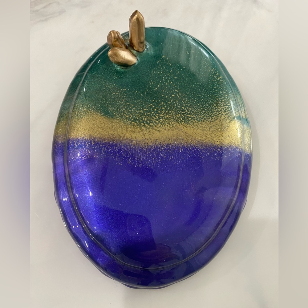 Contemporary Resin Art 7.5 inch x 5.5 inch